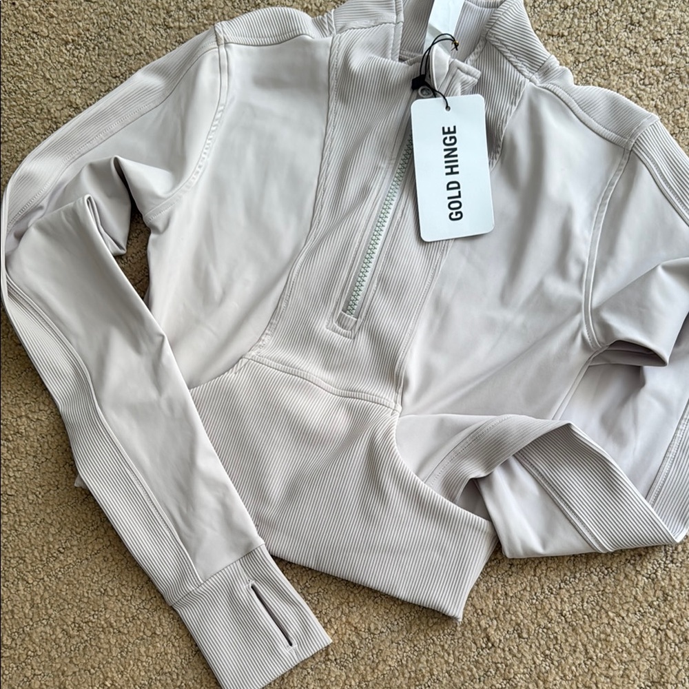 Stone Ribbed Quarter-Zip - Picture 6 of 6